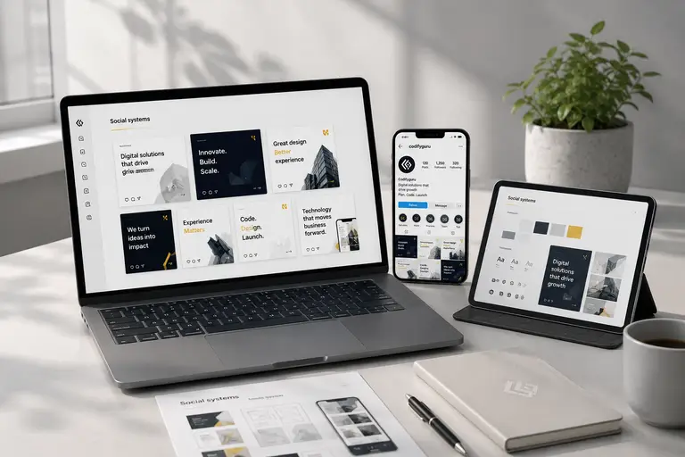 Visual design system and brand identity by Codifyguru