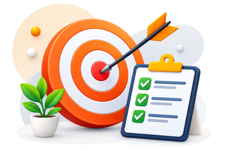 Design and planning board illustration
