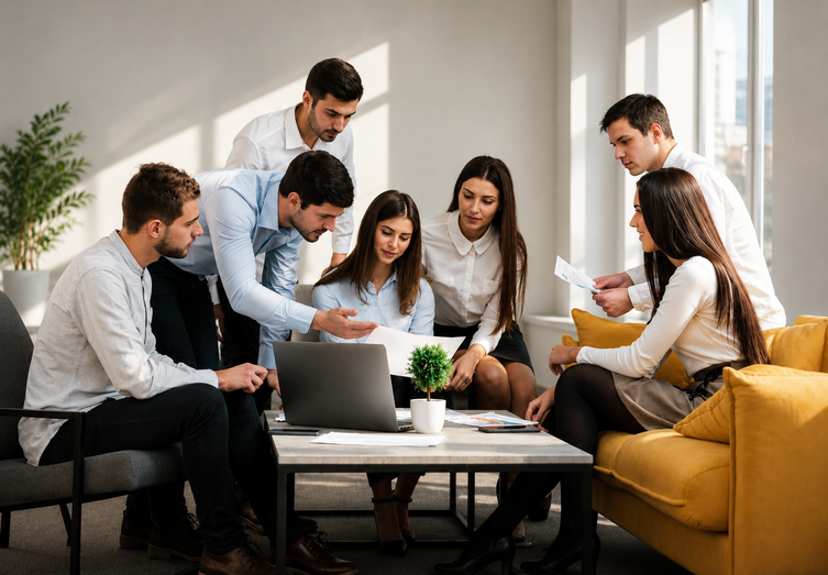 Codifyguru team reviewing a client website build