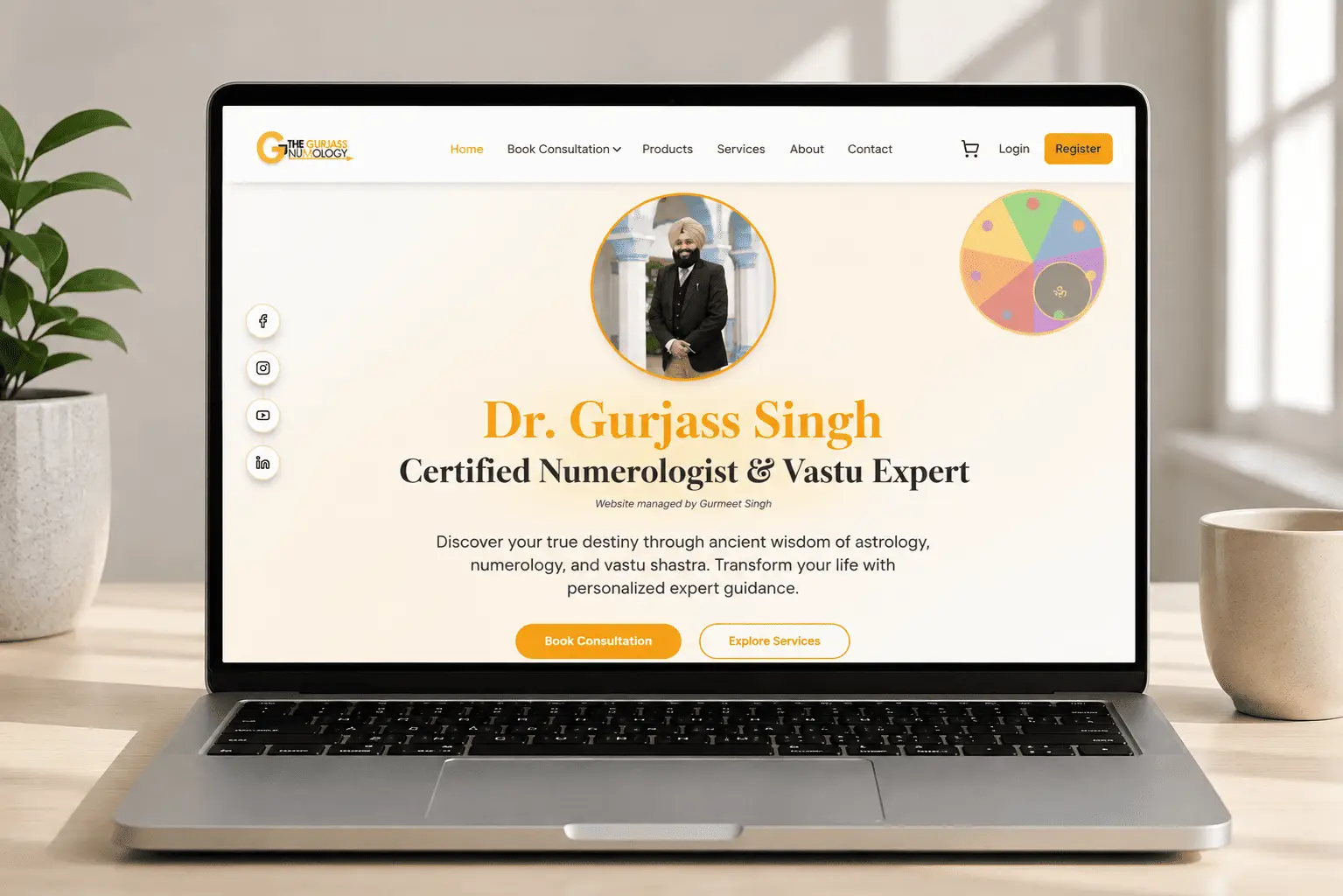 Dr Gurjass — Booking Website project by Codifyguru